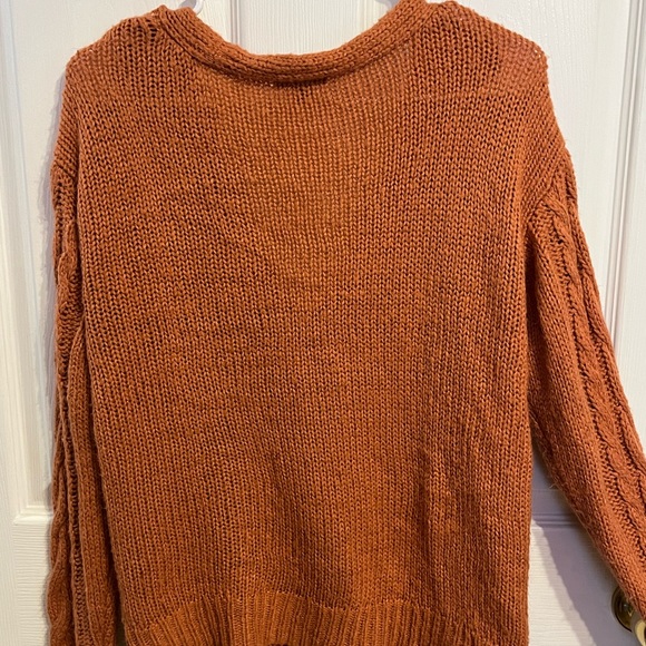 Wild Fable Small Button-up Cardigan Pink Coral Terra Cotta - Picture 3 of 5